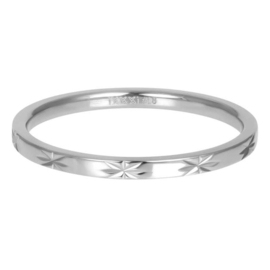 iXXXi | R04902-03  Vulring Sterre 2mm - Maat 20 - SILVER