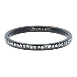 iXXXi | R02501-05 | Vulring Zirconia Crystal 2mm - maat 17 - BLACK