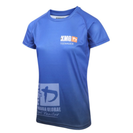 KMG Performance T-shirt - Sublimatiedruk - Teenager 14-16 jaar - Dark Navy - Meisjes