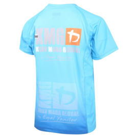 KMG Performance T-shirt - Sublimatiedruk - Young 8-10 jaar - Zeeblauw - Unisex