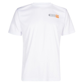 KMG Dry-Fit T-shirt - met KMNH logo - Beginner/P1/P2 - wit - Heren