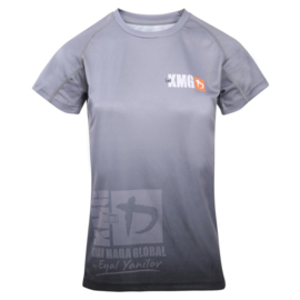 KMG Performance T-shirt - Sublimatiedruk - G en E - Donkergrijs - Dames