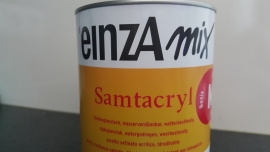 Einza mix Samtacryl watergedragen