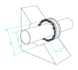 Doyma Curaflex Nova Uno afdichting DN80 x 36-40mm