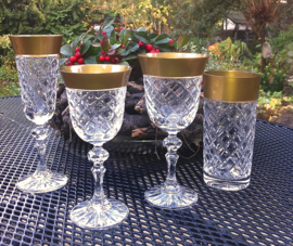 Longdrink / waterglas  GOLDEN LINE  - set van 2 glazen