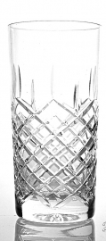 Longdrink  / waterglas AMOS blank kristal - set van 2 glazen