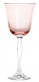 wijnglas PASTEL JULIA - powder pink - clear