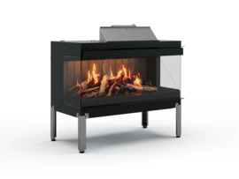 Nobis Janus 90 3D Driezijdig - Elektrische haard inbouw hologram