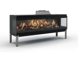 Nobis Janus 170 3D Driezijdig - Elektrische haard inbouw hologram