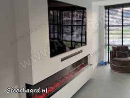 Aflamo Unique 180 PRO - Driezijdige elektrische 3D haard