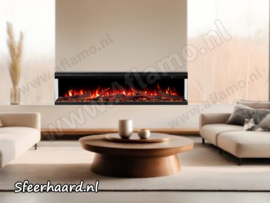 Aflamo Unique 160 PRO - Driezijdige elektrische 3D haard