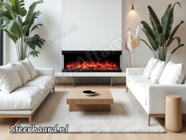 Aflamo Unique 100 PRO - Driezijdige elektrische 3D haard
