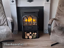 Charlton & Jenrick Alcaston + Houtopslag - Elektrische haard