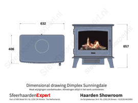 Dimplex Sunningdale - Vrijstaande elektrische haard