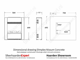 Dimplex Nissum Concrete M - Waterdamp Hanghaard