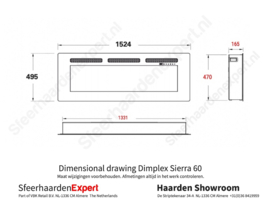 Dimplex Sierra 60 - Elektrische haard