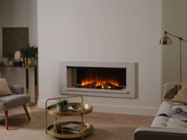 British Fires Holbury 144cm - Inbouw haardmeubel Wit