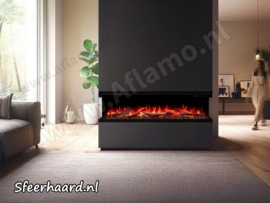 Aflamo Unique 140 PRO - Driezijdige elektrische 3D haard