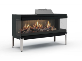 Nobis Janus 125 3D Driezijdig - Elektrische haard inbouw hologram