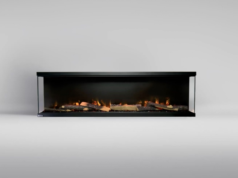 Aflamo Unique Smart 180 NH - 3-zijdige inbouwhaard zonder warmteunit