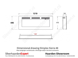 Dimplex Sierra 48 - Elektrische haard