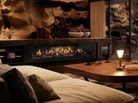 Nobis Janus 170 3D Driezijdig - Elektrische haard inbouw hologram