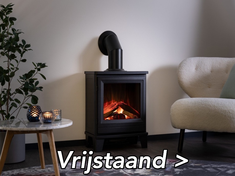 Elektrische verplaatsbare haarden en voorzet kachels