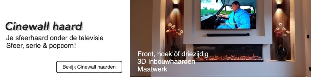 Cinewall met haard