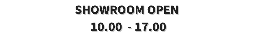 showroom open van 10 tot 5 zaterdag