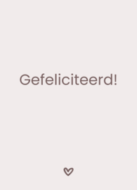 Label ZeeV kaart | Gefeliciteerd