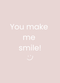 Label ZeeV kaart | you make me smile