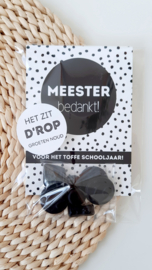 Meester kadootje het zit D'rop