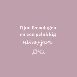 Label ZeeV kerstkaart | fijne feestdagen en een gelukkig nieuwjaar