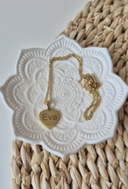 RVS ketting goud- zilver  | hartje hanger