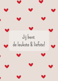 Label ZeeV kaart | jij bent de leukste en liefste
