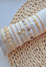 Label ZeeV armbandje facet mini gold