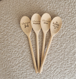 Pol lepel hout | keuze uit tekst