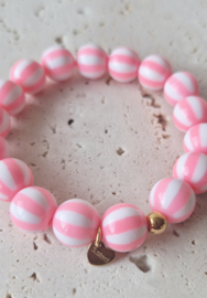 Label ZeeV RVS armband twist roze