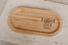 Serveerplankje bamboe "gepersonaliseerd met eigen tekst of logo"