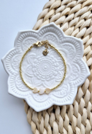 Label ZeeV armbandje hearts beige