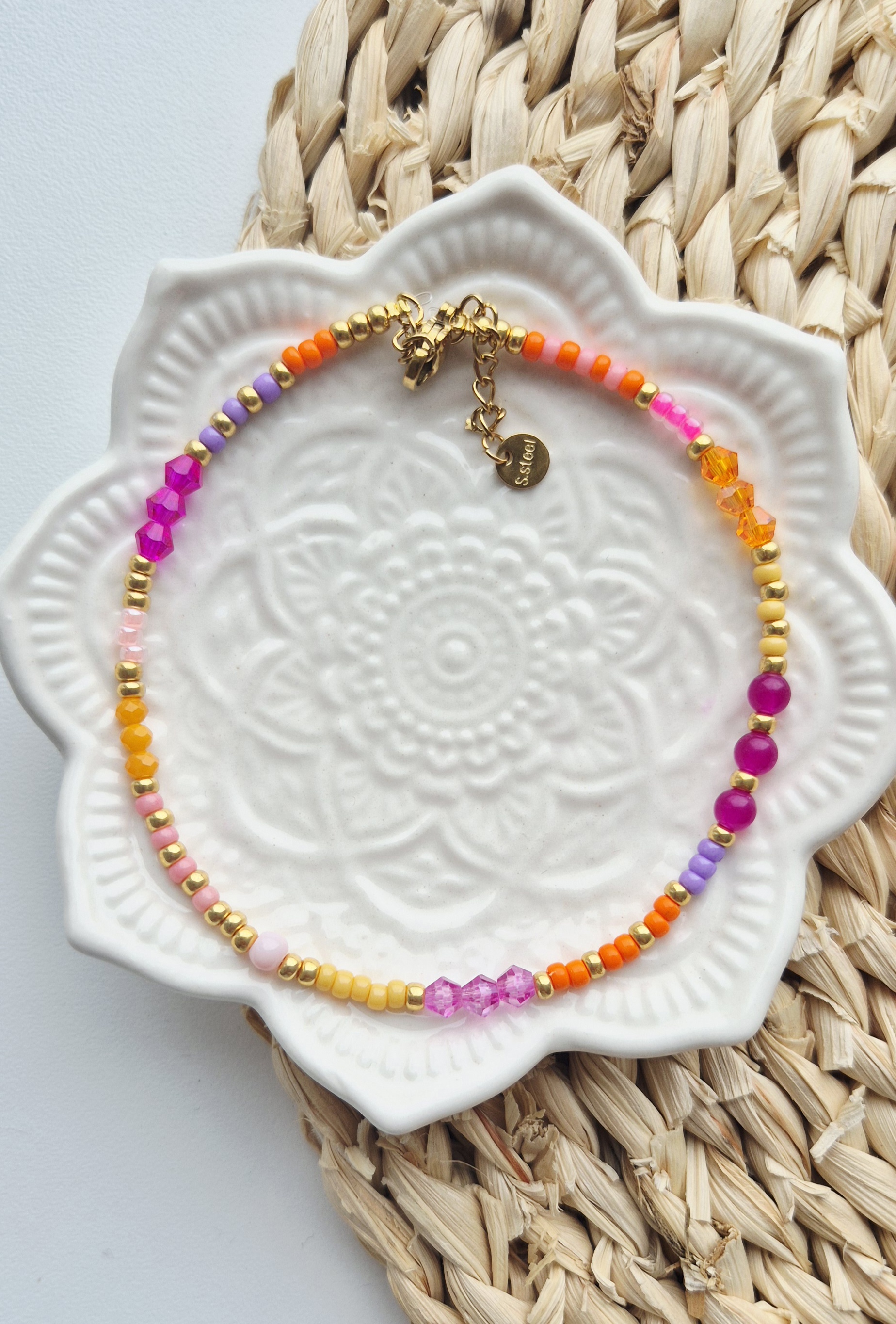 Label ZeeV enkelbandje | sumer orange
