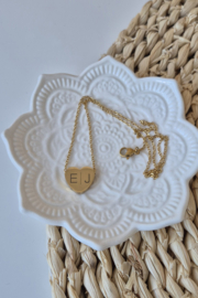 RVS ketting goud - zilver  | hartje