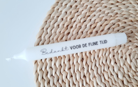 Label ZeeV home deco kaar -  bedankt voor de fijne tijd