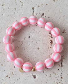 Label ZeeV RVS armband twist roze
