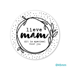 Sticker lieve mam | 10 stuks
