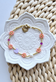 Label ZeeV armbandje orange love