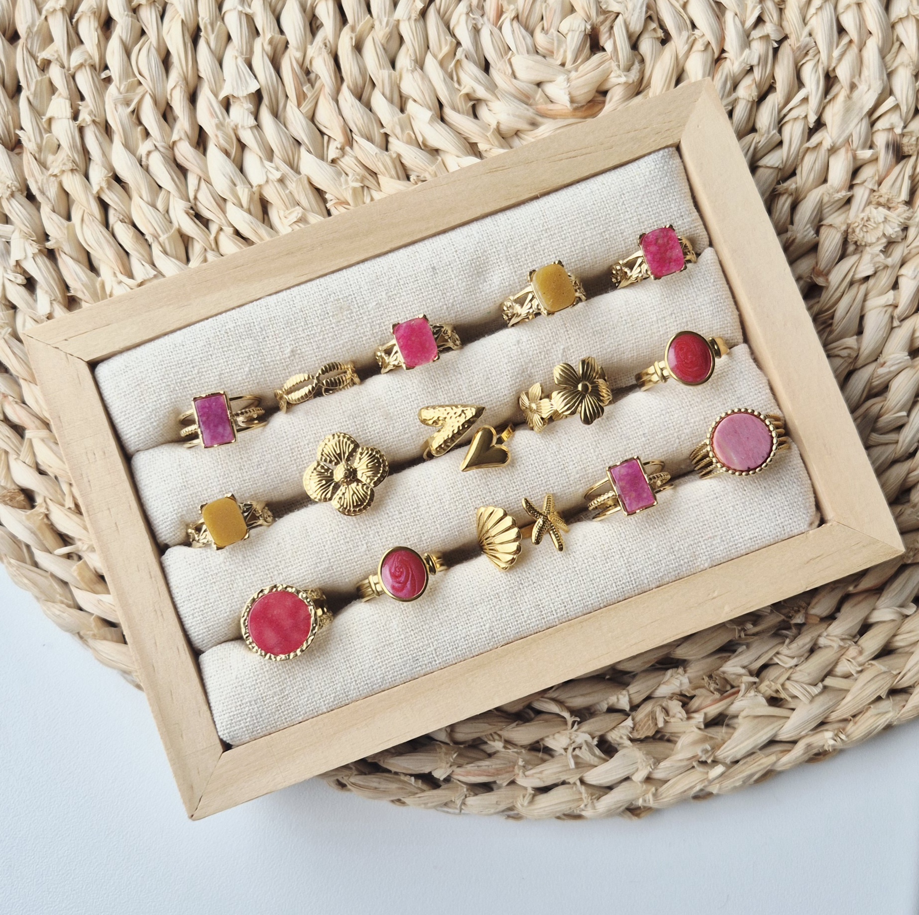 Label ZeeV ring schelpjes