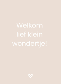 Label ZeeV kaart | lief wondertje