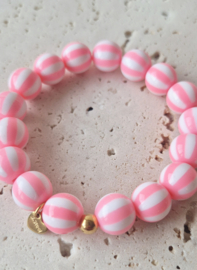 Label ZeeV RVS armband twist roze