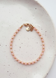 Label ZeeV armbandje pretty pink milky